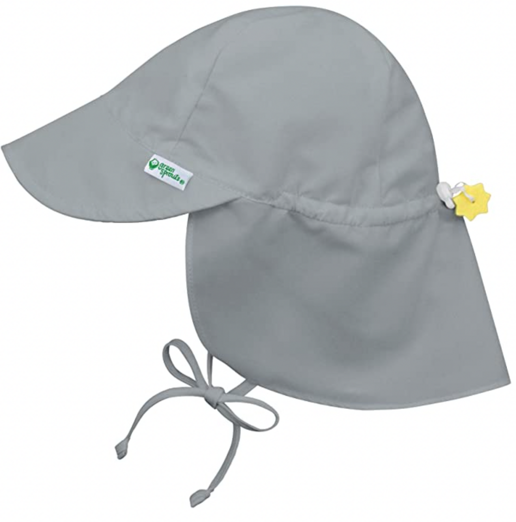 Green Sprouts Flap Hat Gray Size 0-6m