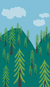 Enclosure Card Mountain Forest