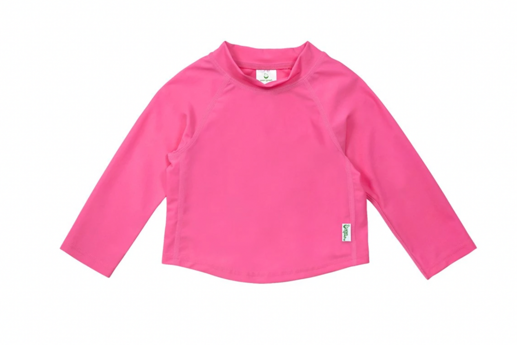 iPlay Long Sleeve Rash Guard Shirt Hot Pink