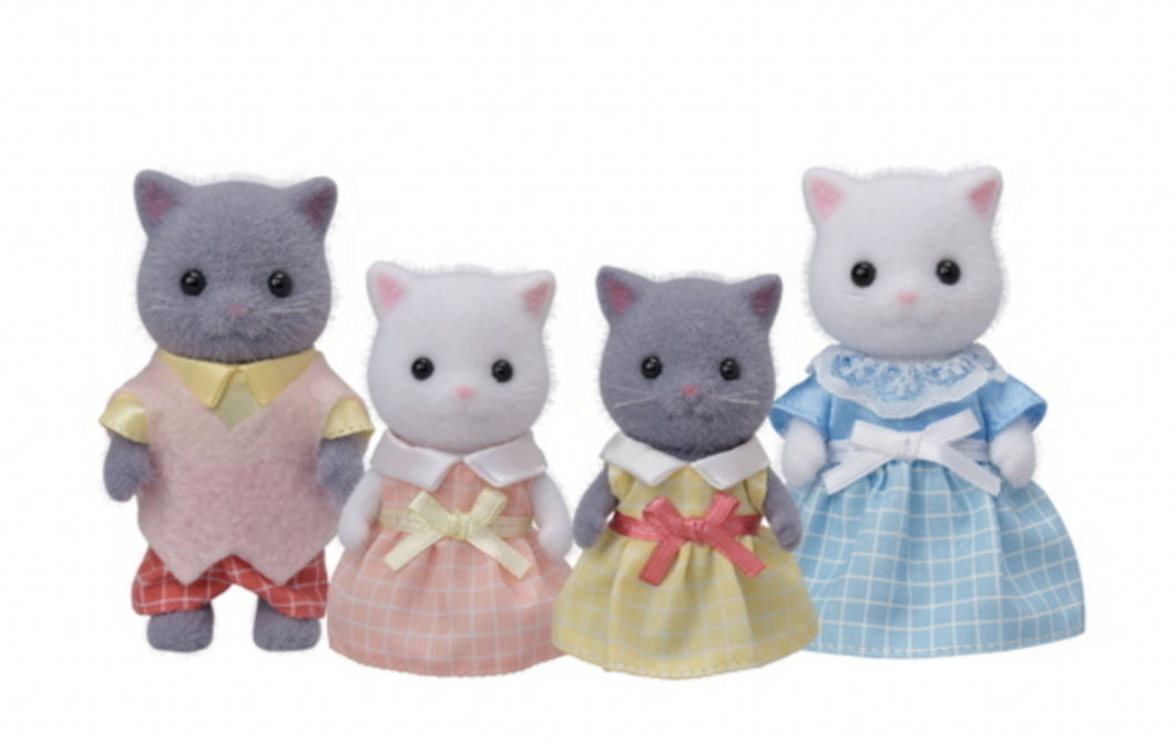 Calico Critters Persian Cat Family