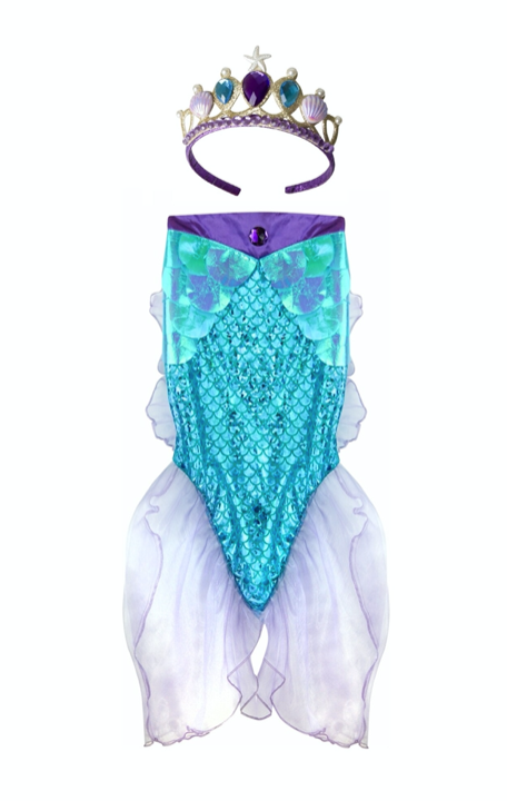 Great Pretenders Mermaid Lilac Glimmer Skirt Set 5-6