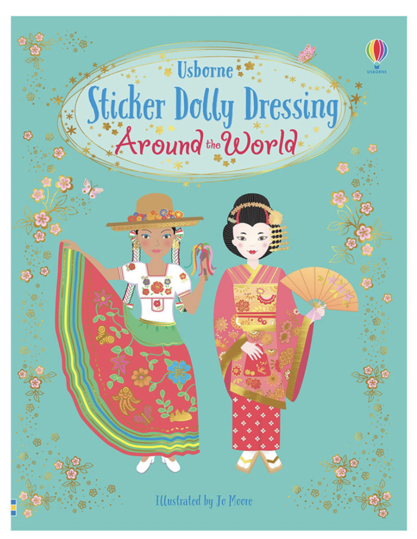 Usborne Sticker Dolly Dressing Around The World Book