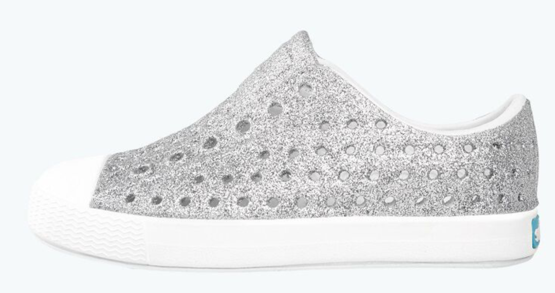 Shell White Native Shoes Bling Native Jefferson Bling Kids/Junior