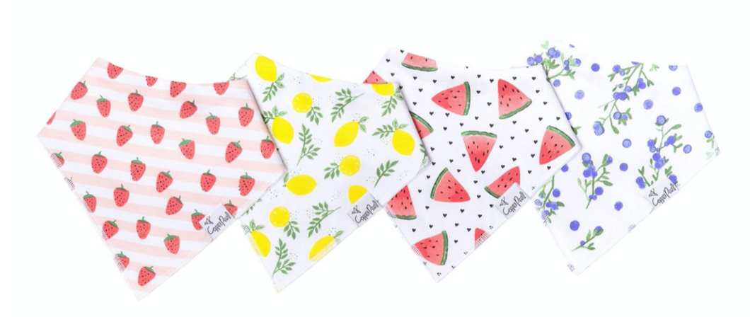 Copper Pearl Georgia Baby Bandana Bib Set (4-pack)