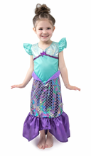 Load image into Gallery viewer, Little Adventures Purple Sparkle Mermaid Dress
