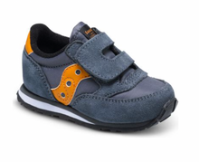 Load image into Gallery viewer, Saucony Jazz Hook &amp; Loop Sneaker Grey/Orange
