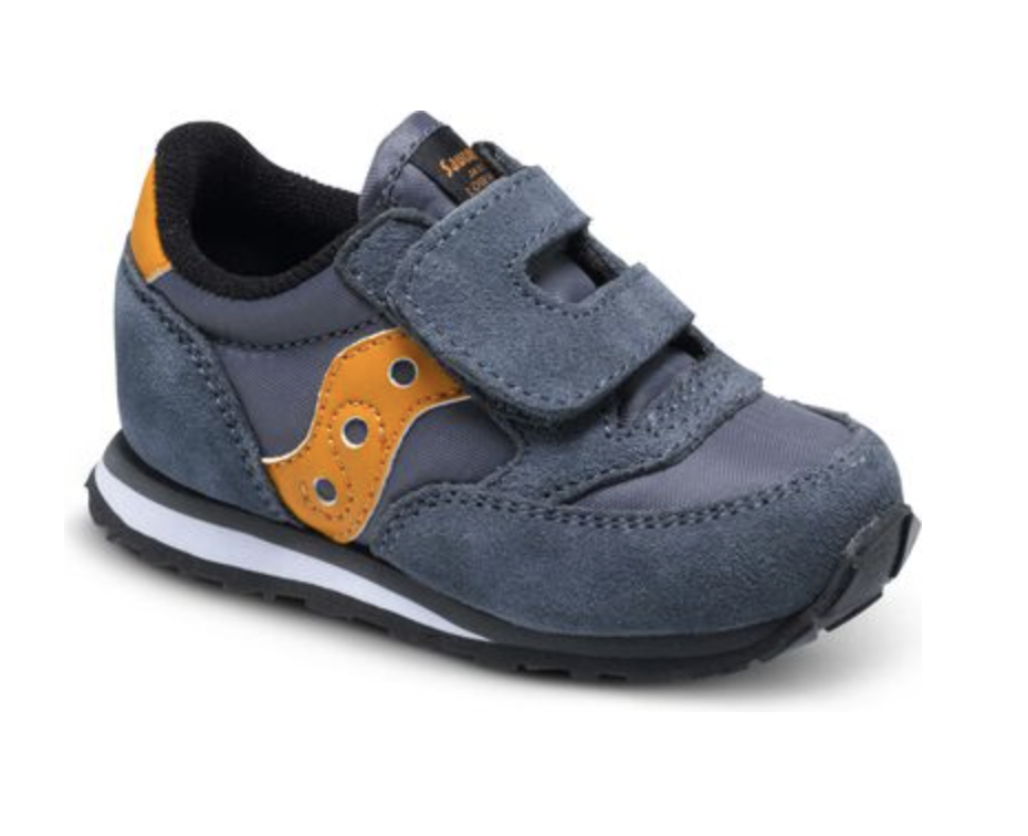 Saucony Jazz Hook & Loop Sneaker Grey/Orange