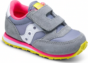 Saucony Jazz Hook & Loop Sneaker Grey/Pink