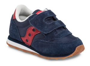 Saucony Jazz Hook & Loop Sneaker Navy/Red