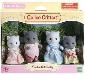 Calico Critters Persian Cat Family