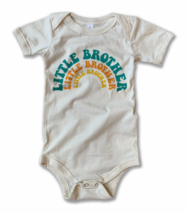 Little Brother Onesie Natural Size 12-18m