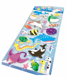 Sea World Puffy Stickers