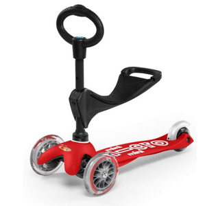 Micro Kickboard Mini 3 In 1 Deluxe Scooter Red 1-5yrs