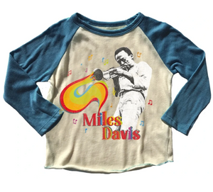 Rowdy Sprout Miles Davis Raglan Tee Size 6 Years