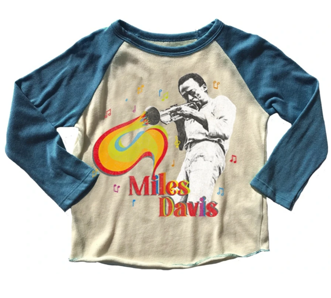 Rowdy Sprout Miles Davis Raglan Tee