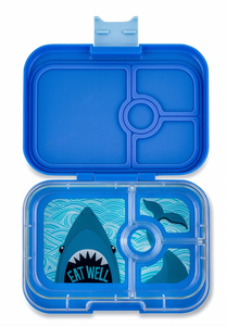 Yumbox Leakproof Sandwich Friendly Bento Box - Panino True Blue (Shark Tray)