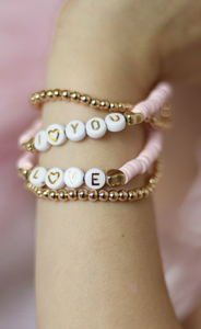 Great Pretenders Pink Love Bracelet 4pc