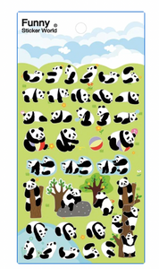 Panda Puffy Sticker