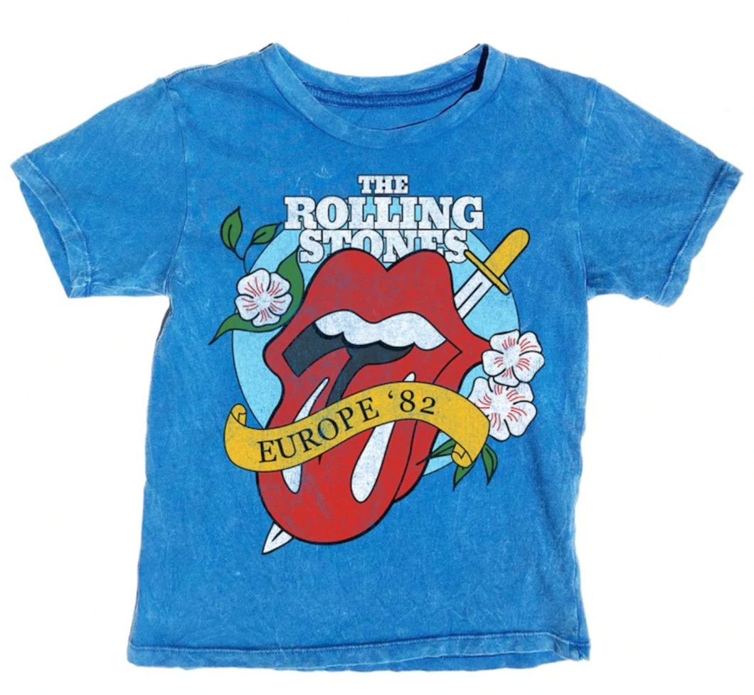 Rowdy Sprout The Rolling Stones Tee Bluebird Size 8Y