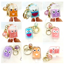 Load image into Gallery viewer, Popsicle Face Emoji Key Charm
