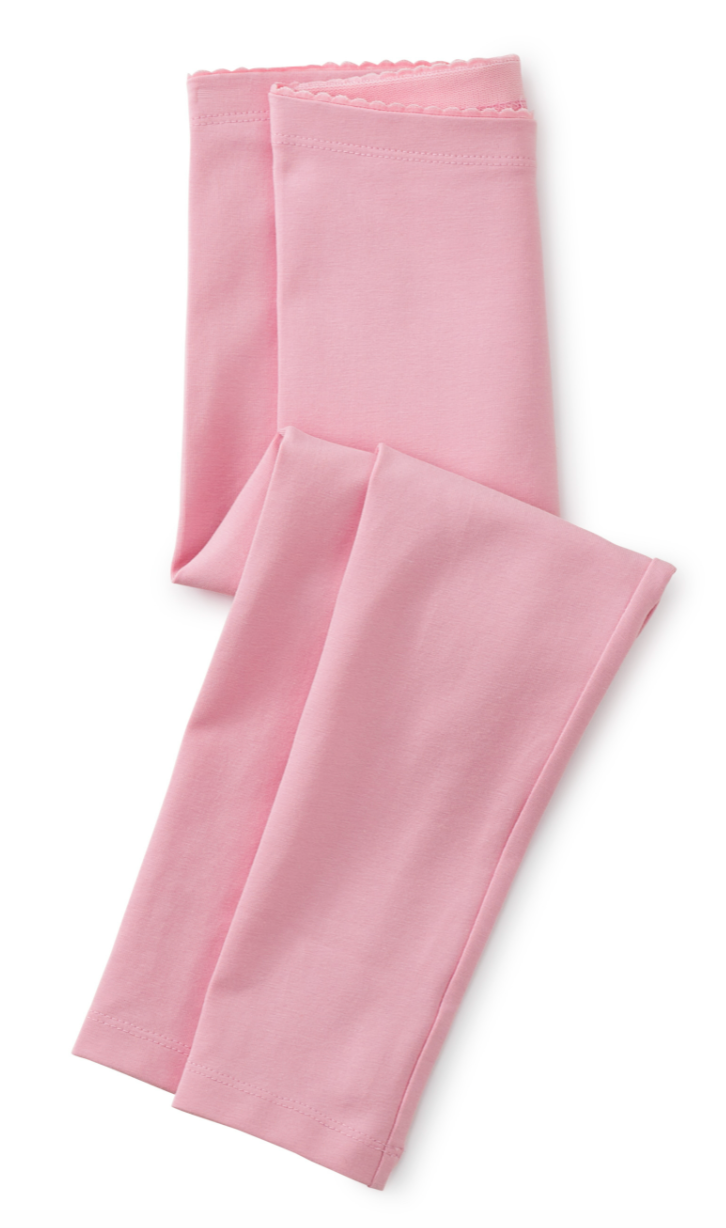 Tea Collection Solid Leggings Honey Suckle Rose Size 6