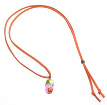 Load image into Gallery viewer, Peppercorn Kids Necklace Babushka Doll Charm Orange
