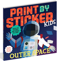 Load image into Gallery viewer, Paint By Sticker Kids Outer Space Sticker Book
