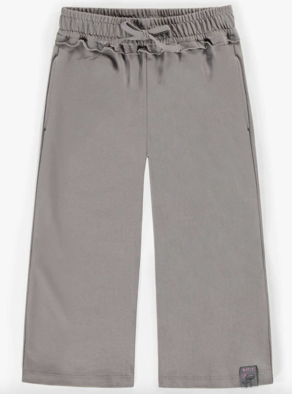 Souris Mini Pale Brown Large Fit Pants In Brushed Cotton, Child