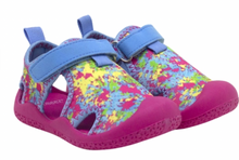 Load image into Gallery viewer, Robeez Kaleidoscope Tie Dye Water Shoes Light Blue
