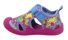 Load image into Gallery viewer, Robeez Kaleidoscope Tie Dye Water Shoes Light Blue

