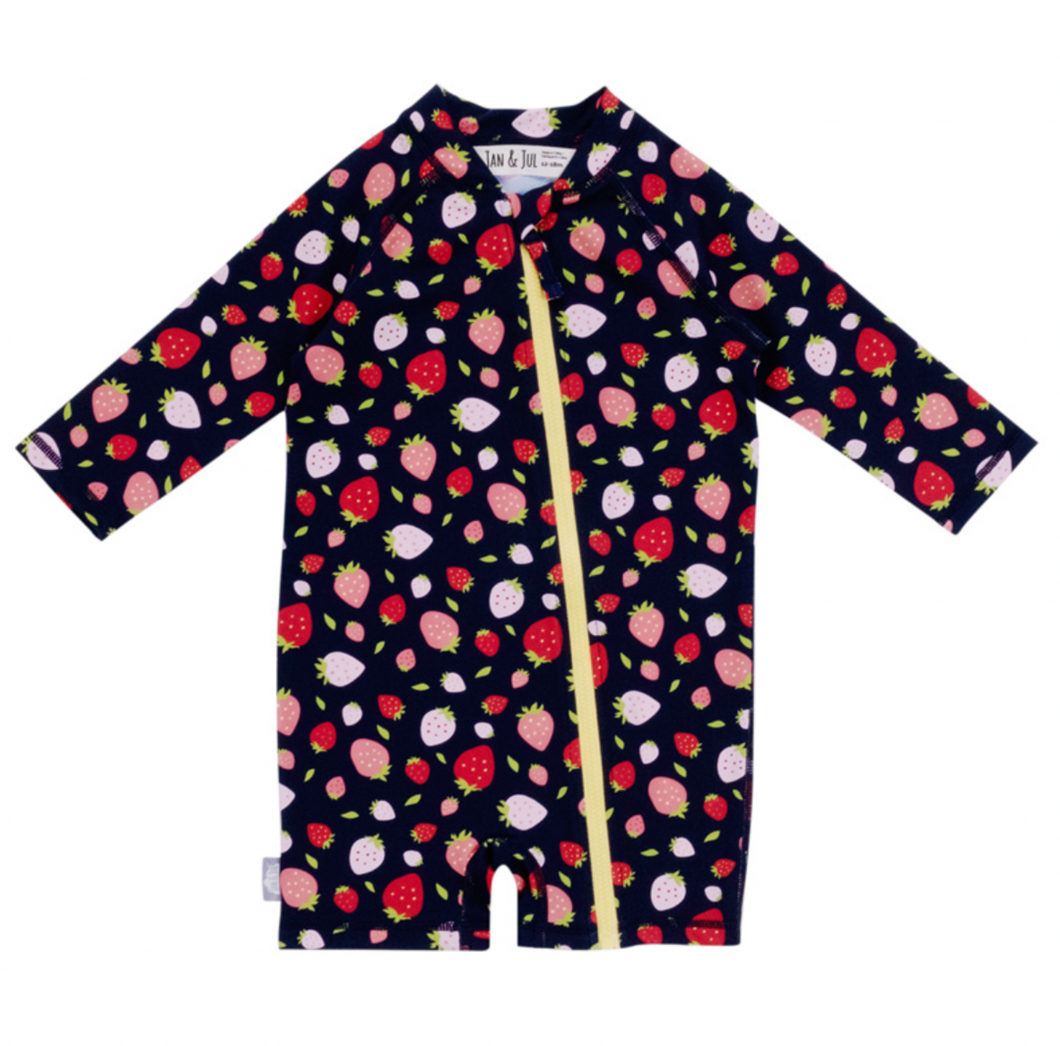 Jan & Jul UV Jumpsuit Strawberry Size 6 Months