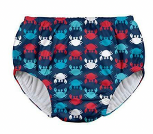 Green Sprouts Swim Diaper Navy Crabs Geo Size 6m