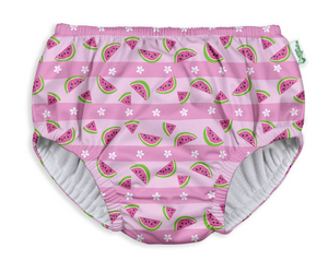 Green Sprouts Swim Diaper Light Pink Watermelon Stripe Size 18 Months