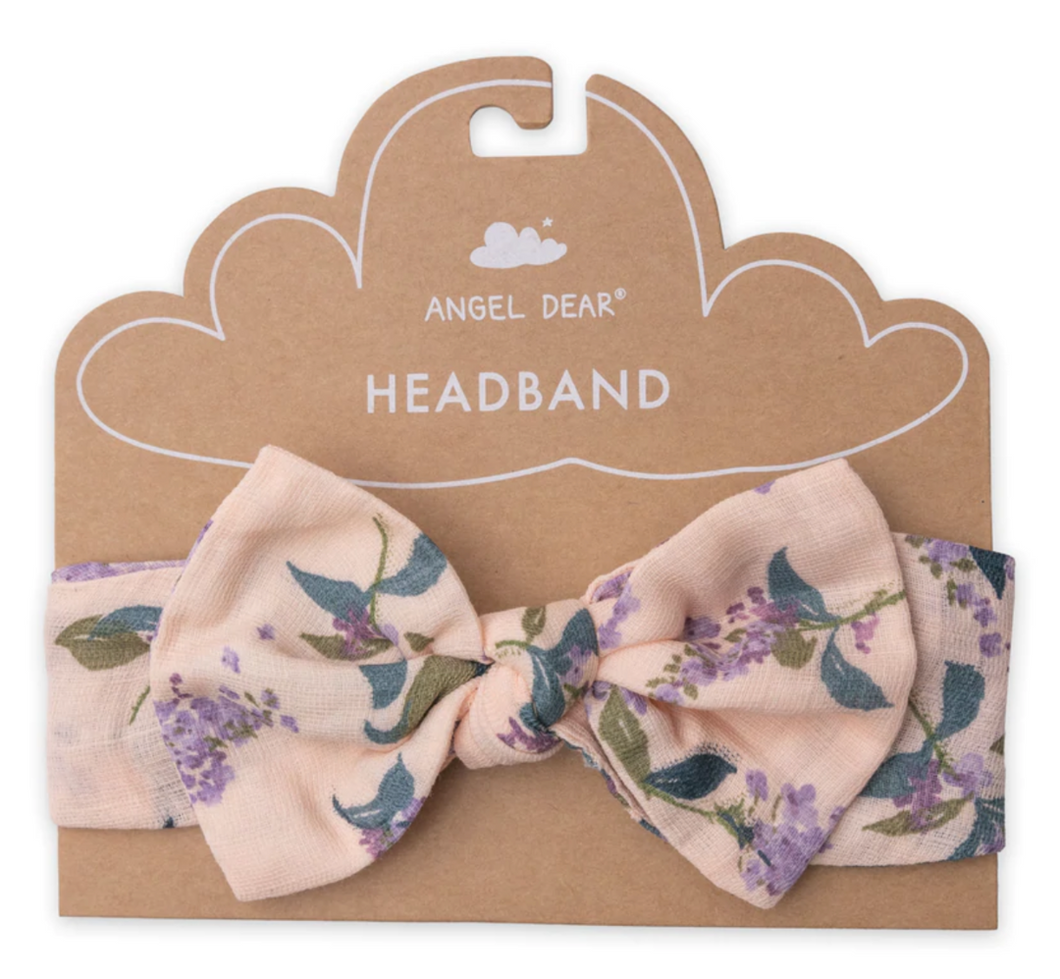 Angel Dear Headband Lilacs/Pink Size 0-12m