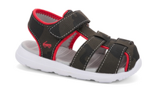 Load image into Gallery viewer, See Kai Run Cyrus FlexiRun Gray/Red Size 6 Toddler
