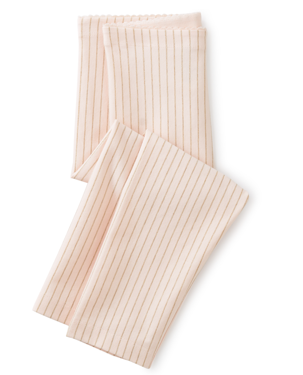 Tea Collection Sparkle Capri Leggings Creole Pink