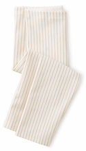 Load image into Gallery viewer, Tea Collection Sparkle Stripe Capri Leggings Chalk Size 7 Years
