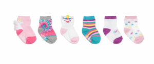 Robeez Magical Unicorn 6-Pack Infant Crew Socks