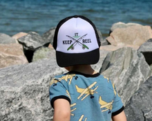 Load image into Gallery viewer, Keep It Reel Trucker Hat Camo/White
