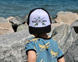 Keep It Reel Trucker Hat Camo/White