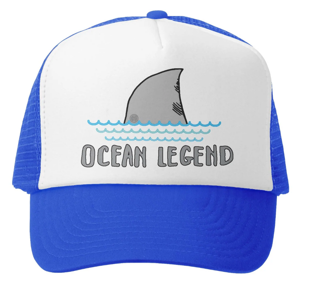 Ocean Legend Royal/White Trucker Hat Size Big 18m-5y