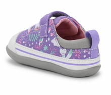 Load image into Gallery viewer, See Kai Run Stevie (First Walker) Lavender/Woodland Size 6 Toddler

