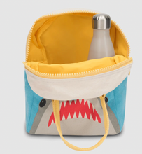 Load image into Gallery viewer, Fluf Zipper Lunch Bag Organic Shark
