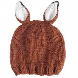 The Blueberry Hill Rusty Fox Knit Hat Cinnamon