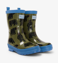 Load image into Gallery viewer, Hatley Wild Bears Shiny Rain Boots Size 12
