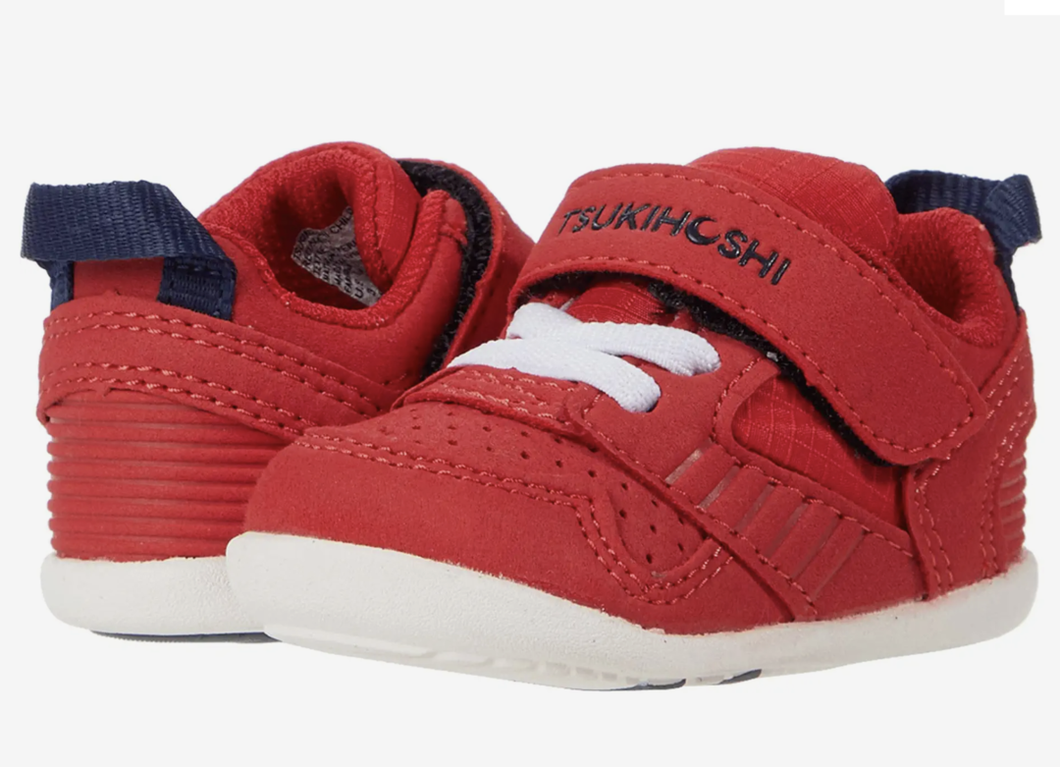 Tsukihoshi Racer Red Navy Infant/Toddler Shoes