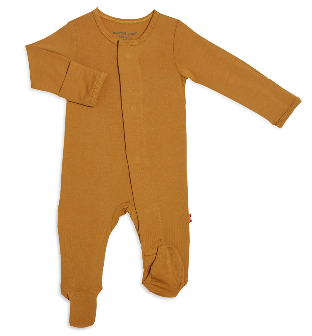 Magnetic Me Flaxen Gold Magnetic Footie Size 3-6m