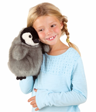 Load image into Gallery viewer, Folkmanis Puppets Baby Emperor Penguin Puppet
