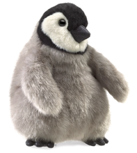 Load image into Gallery viewer, Folkmanis Puppets Baby Emperor Penguin Puppet
