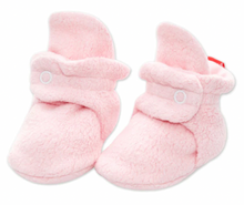 Load image into Gallery viewer, Zutano Cozie Fleece Bootie Baby Pink
